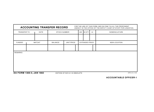 da Form 1300-3 fillable