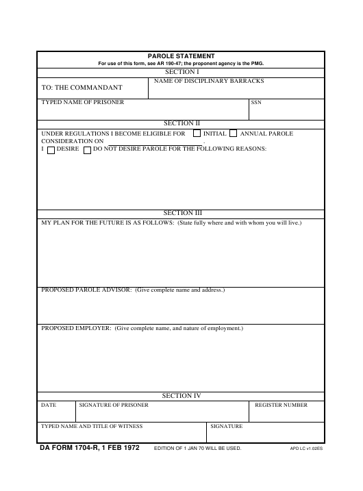 da Form 1704-R fillable