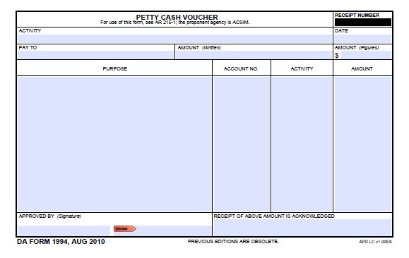 da Form 1994 fillable