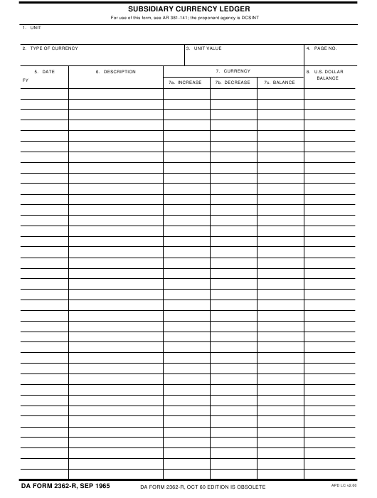 da Form 2362-R fillable