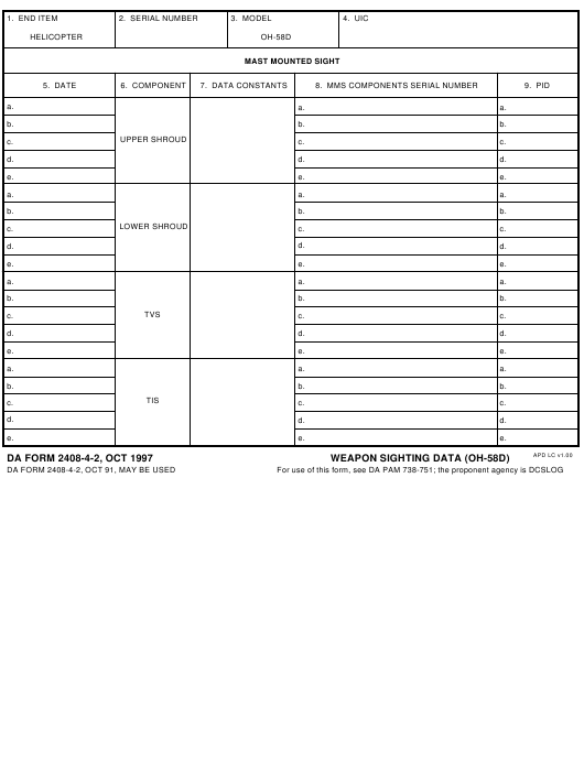 da Form 2408-4-2 fillable