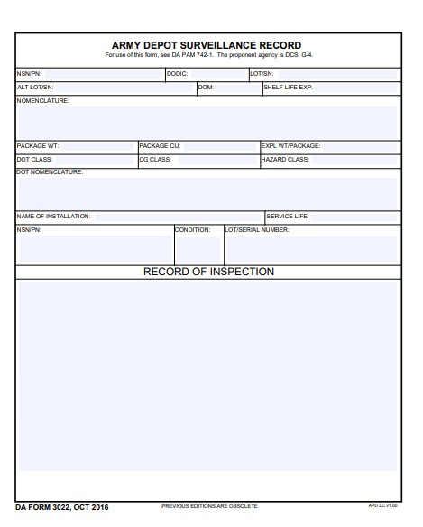 da Form 3022 fillable