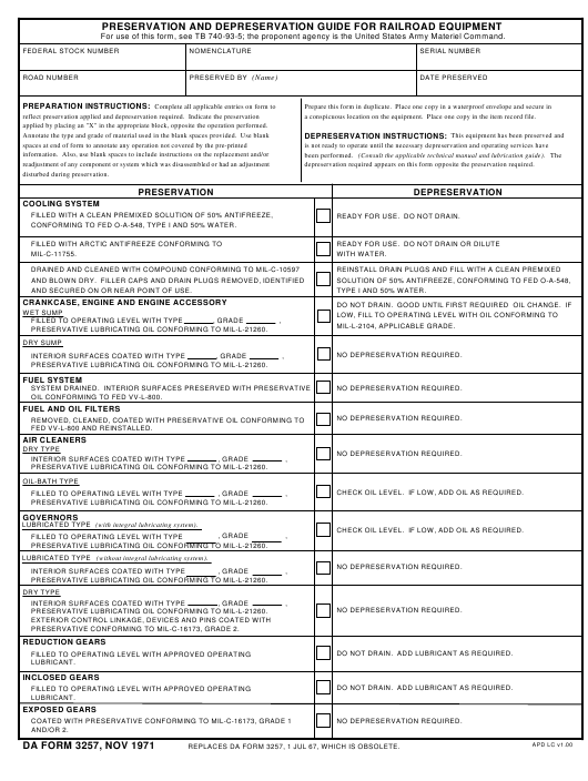 da Form 3257 fillable