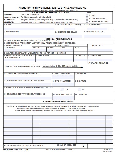 da Form 3355 fillable