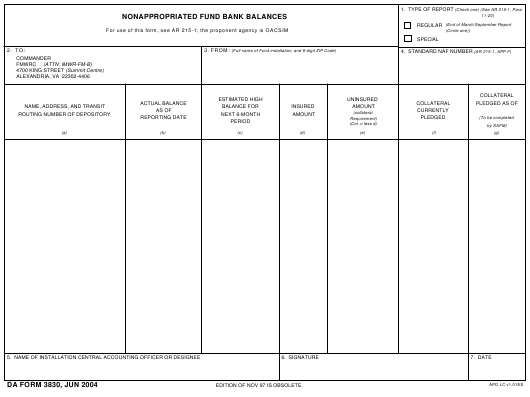 da Form 3830 fillable