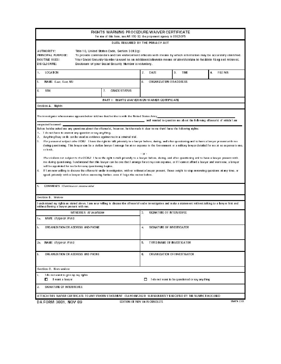 da Form 3881 fillable