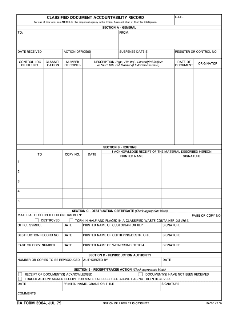 da Form 3964 fillable