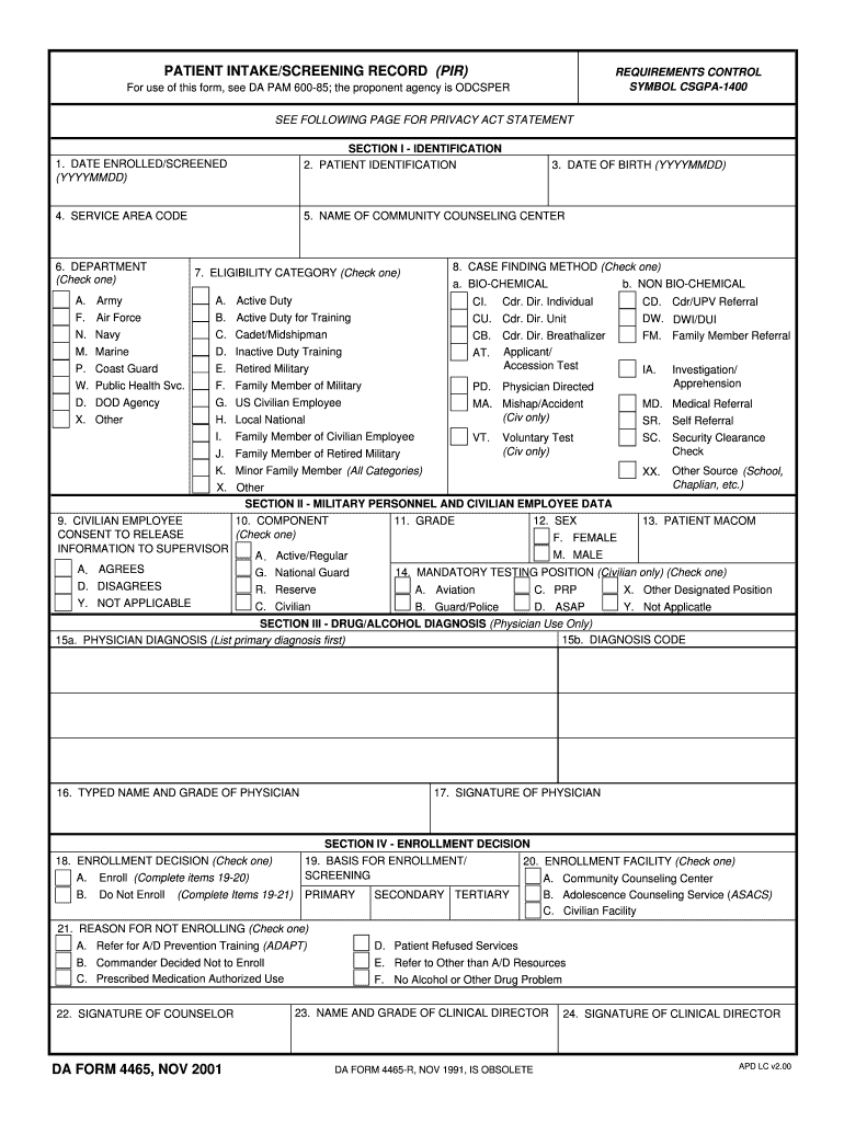 da Form 4465 fillable