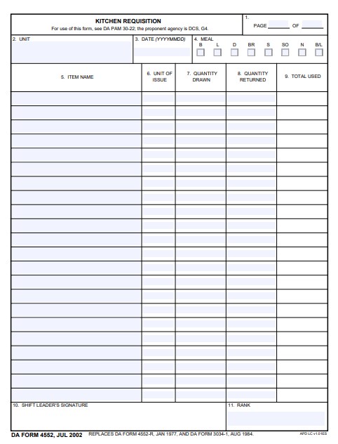 da Form 4552 fillable