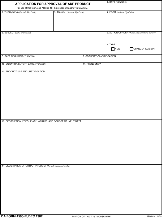 da Form 4560-R fillable