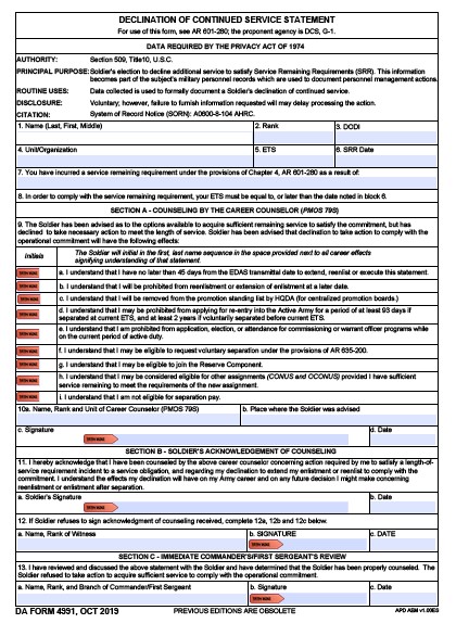 da Form 4991 fillable