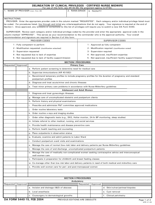 da Form 5440-15 fillable