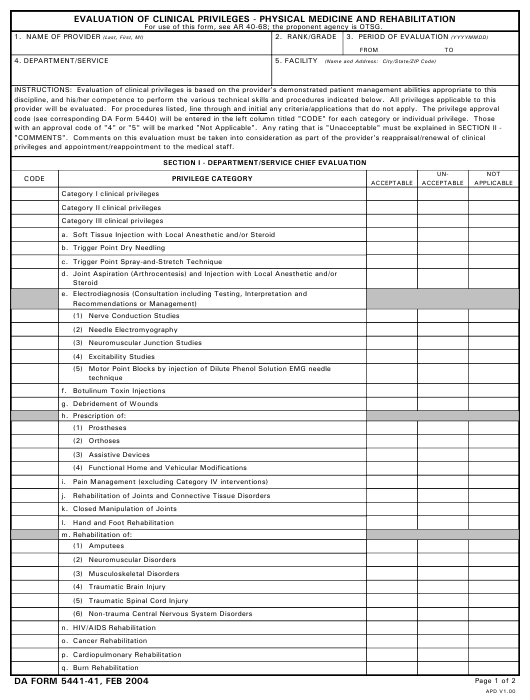 da Form 5441-41 fillable