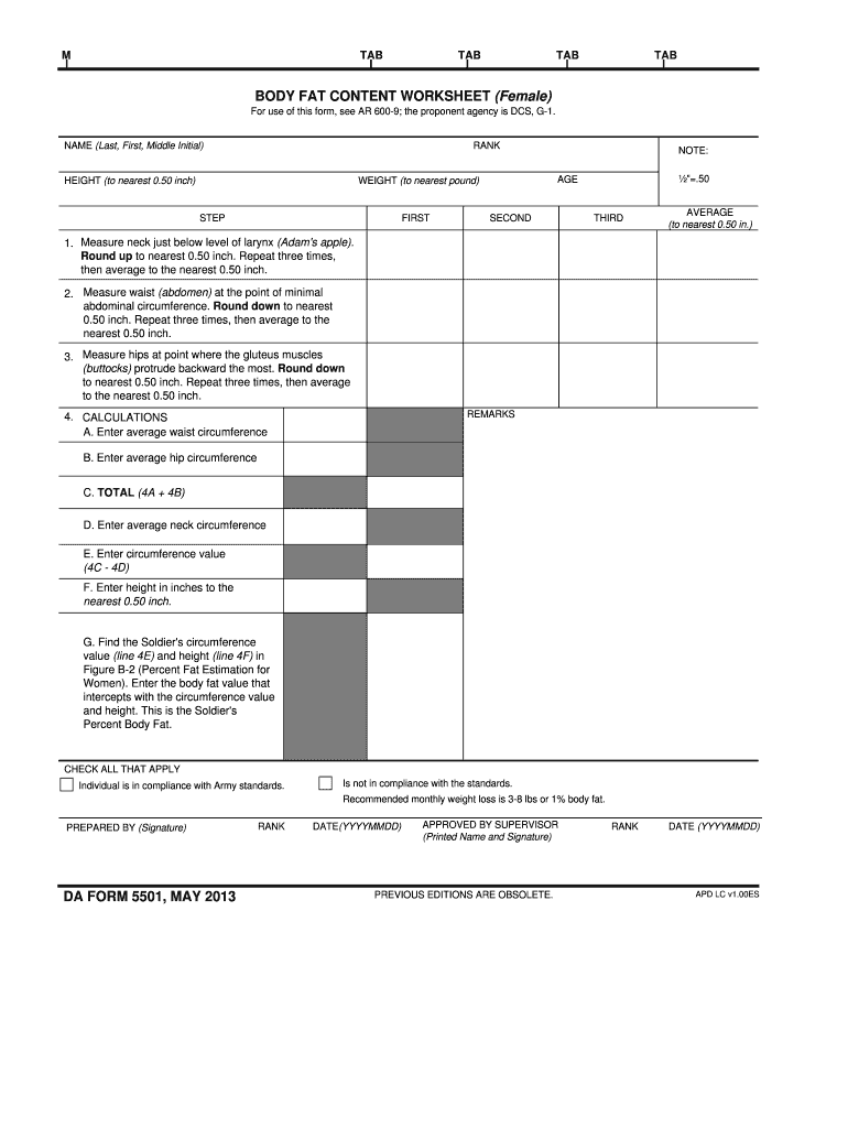 da Form 5501 fillable