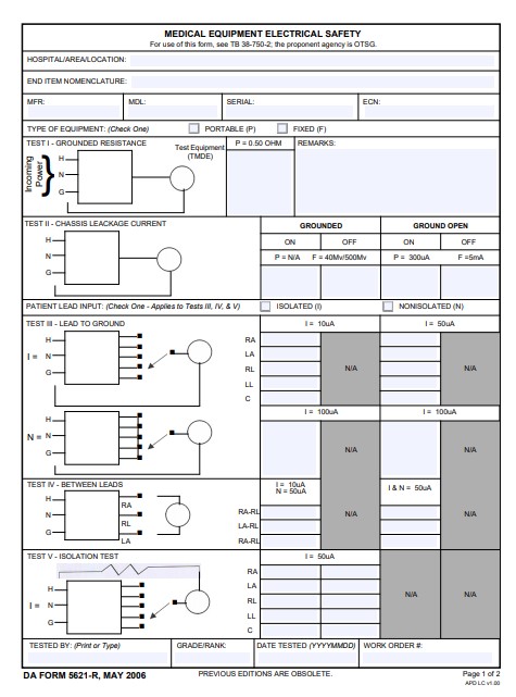 da Form 5621-R fillable