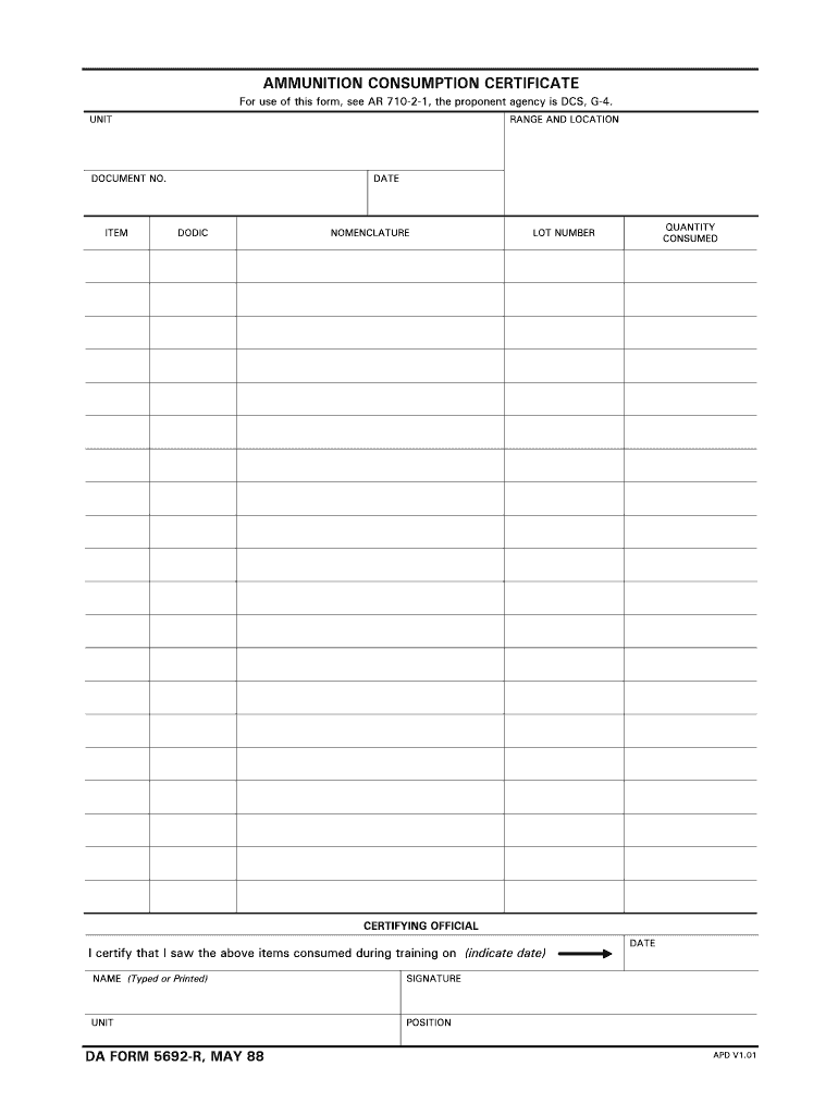 da Form 5692-R fillable