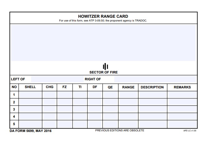 da Form 5699 fillable