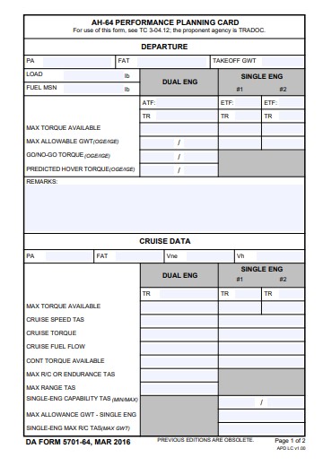 da Form 5701-64 fillable