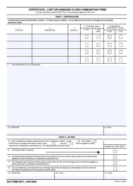 da Form 5811 fillable