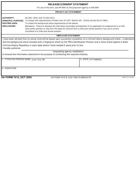 da Form 7215 fillable