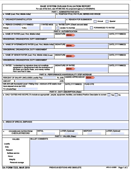 da Form 7223 fillable