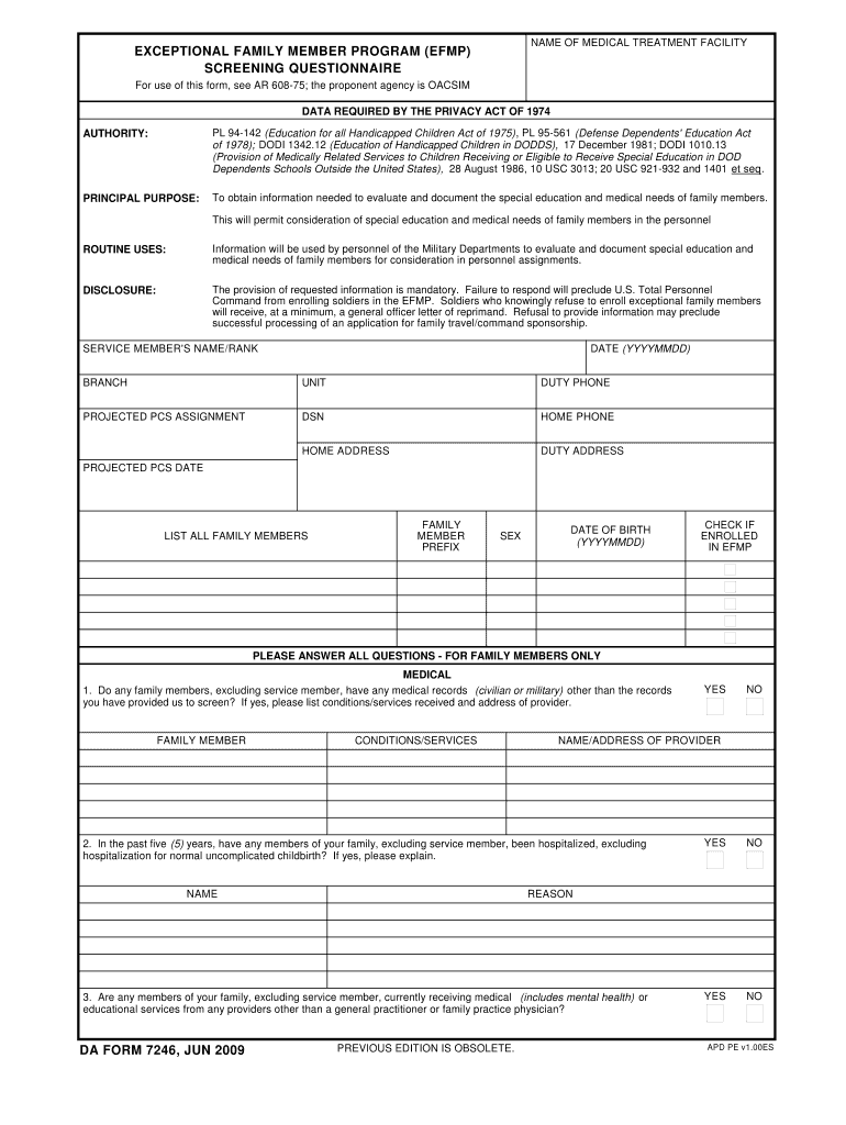 da Form 7246 fillable