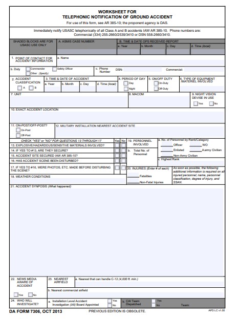 da Form 7306 fillable