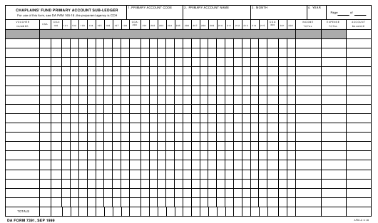 da Form 7391 fillable