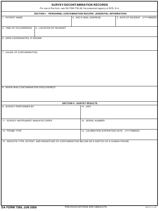 da Form 7399 fillable