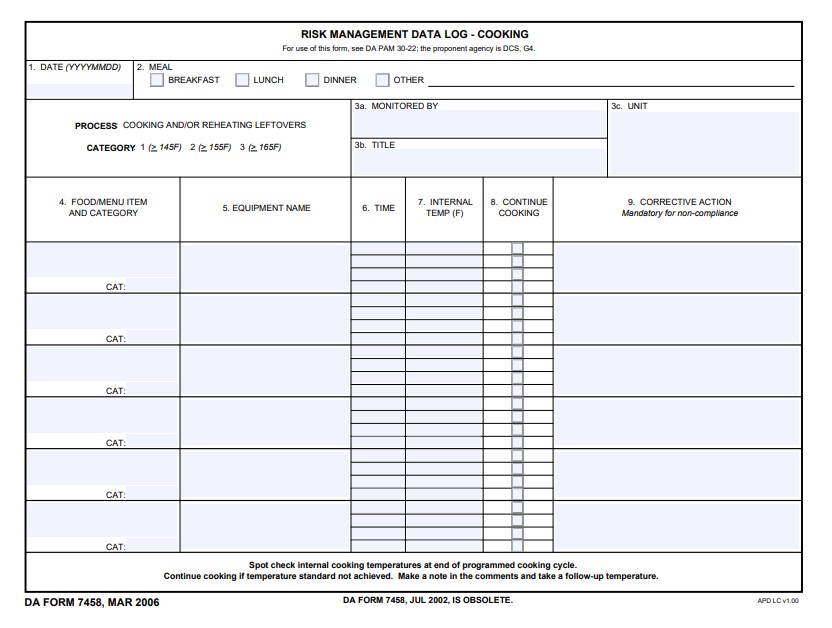 da Form 7458 fillable