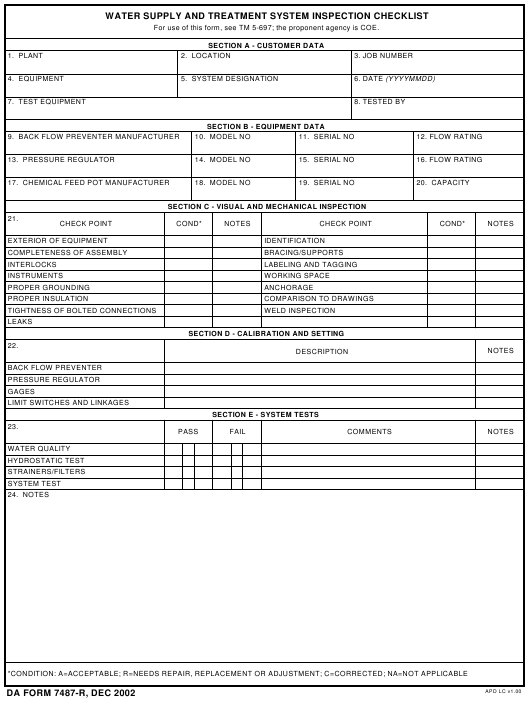 da Form 7487-R fillable