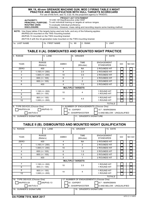 da Form 7519 fillable