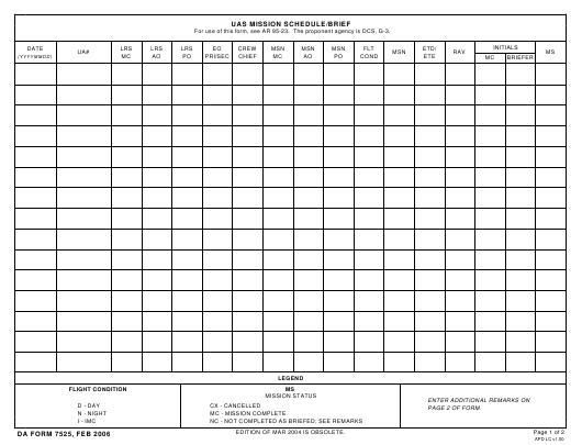 da Form 7525 fillable