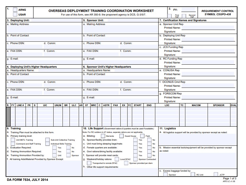 da Form 7534 fillable