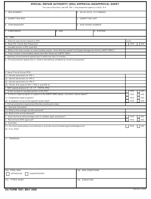 da Form 7567 fillable