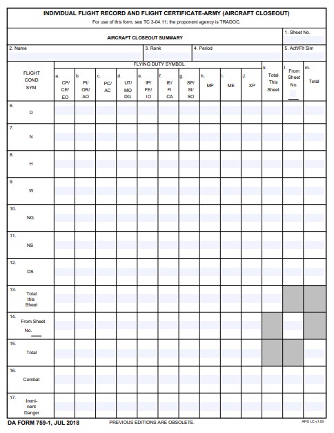 da Form 759-1 fillable