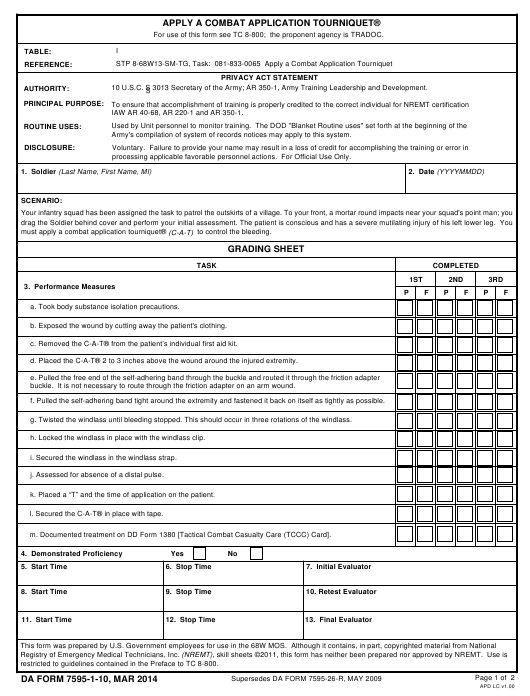 da Form 7595-1-10 fillable