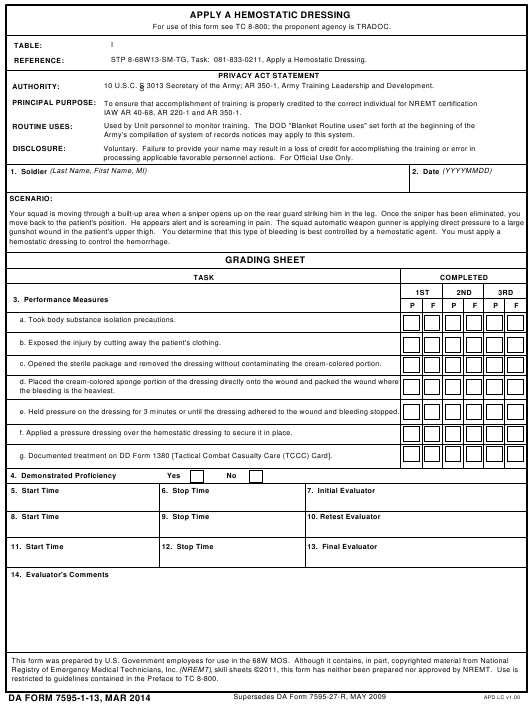 da Form 7595-1-13 fillable