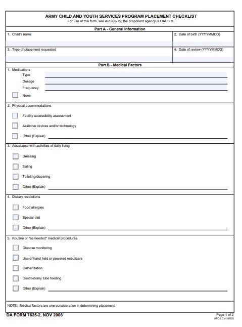 da Form 7625-2 fillable