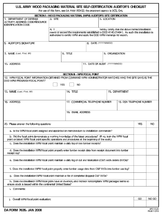 da Form 7635 fillable