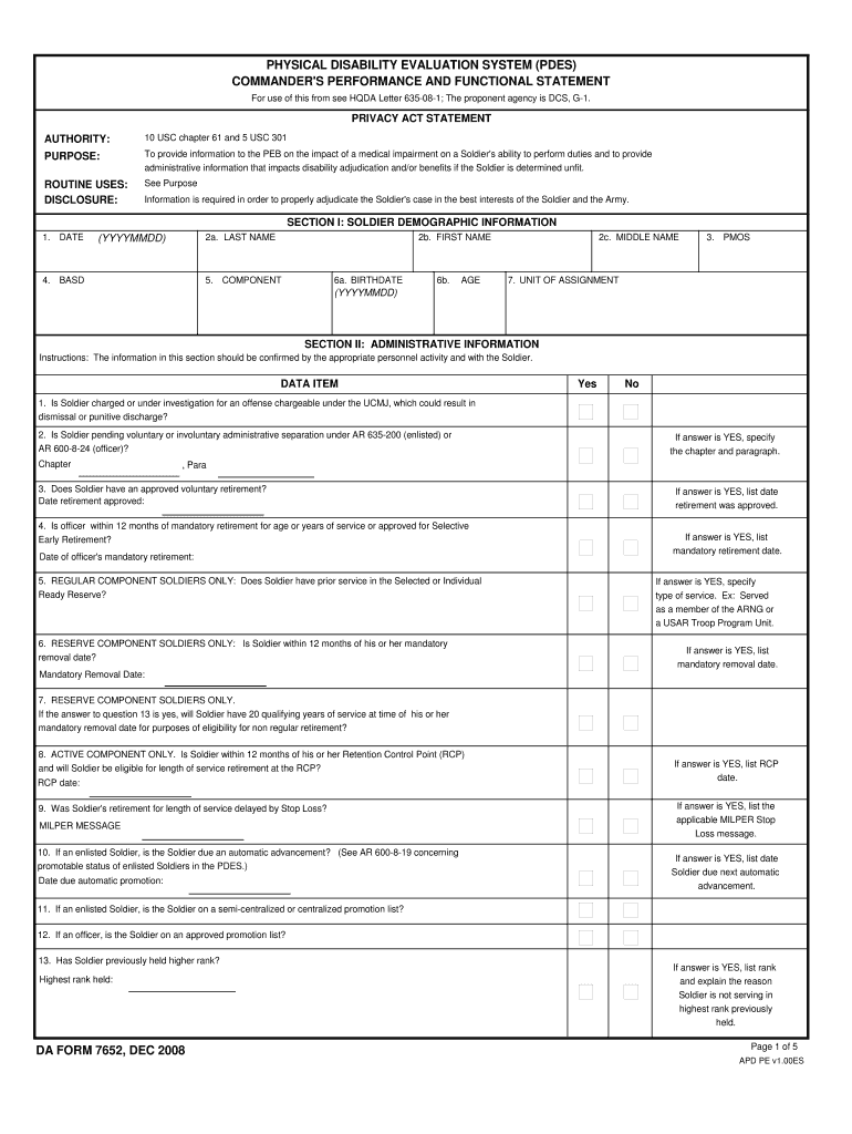 da Form 7652 fillable