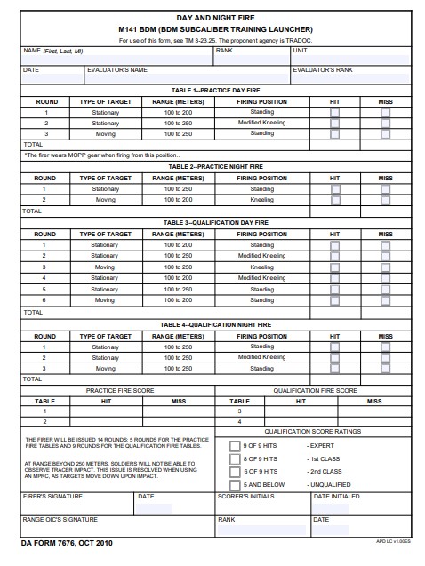 da Form 7676 fillable