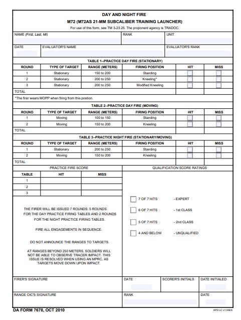 da Form 7678 fillable