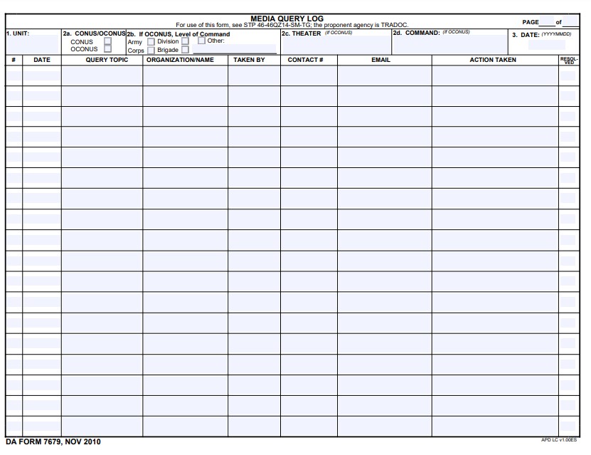 da Form 7679 fillable