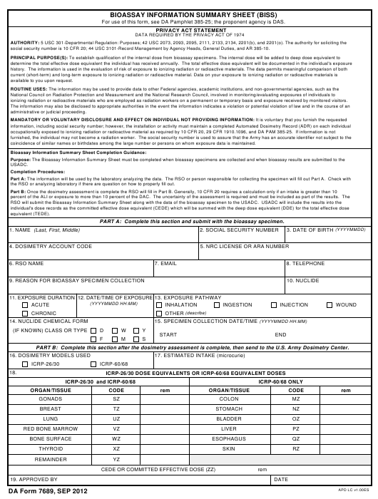 da Form 7689 fillable