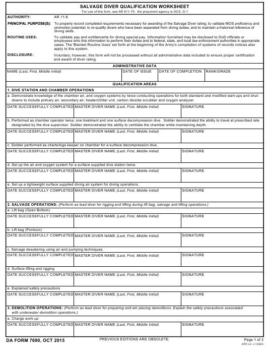 da Form 7690 fillable