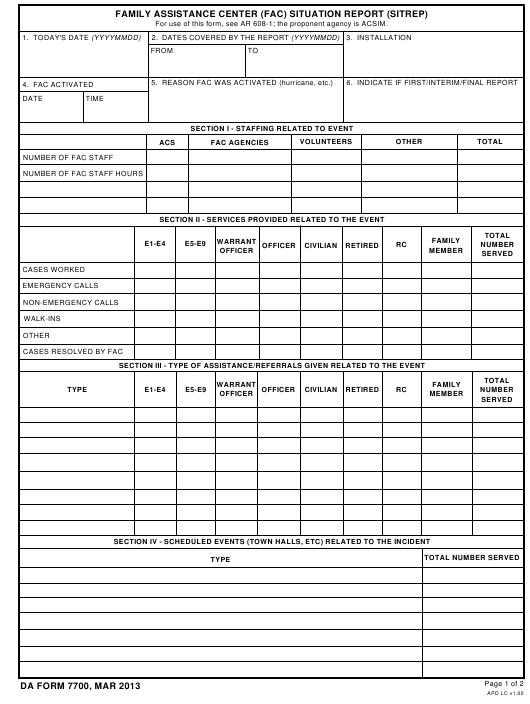 da Form 7700 fillable