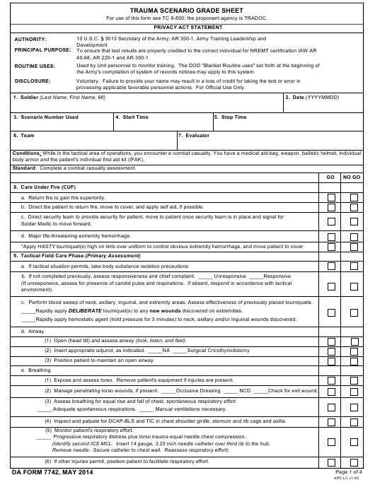 da Form 7742 fillable