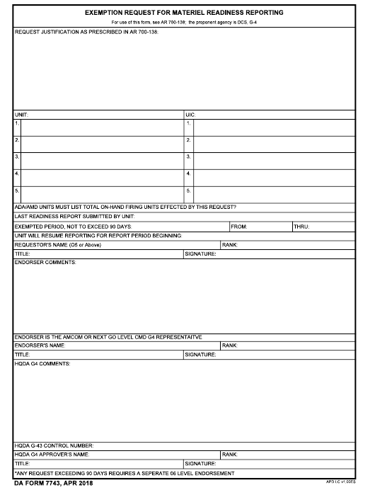 da Form 7743 fillable