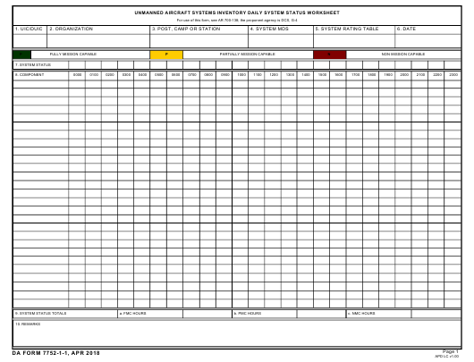 da Form 7752-1-1 fillable